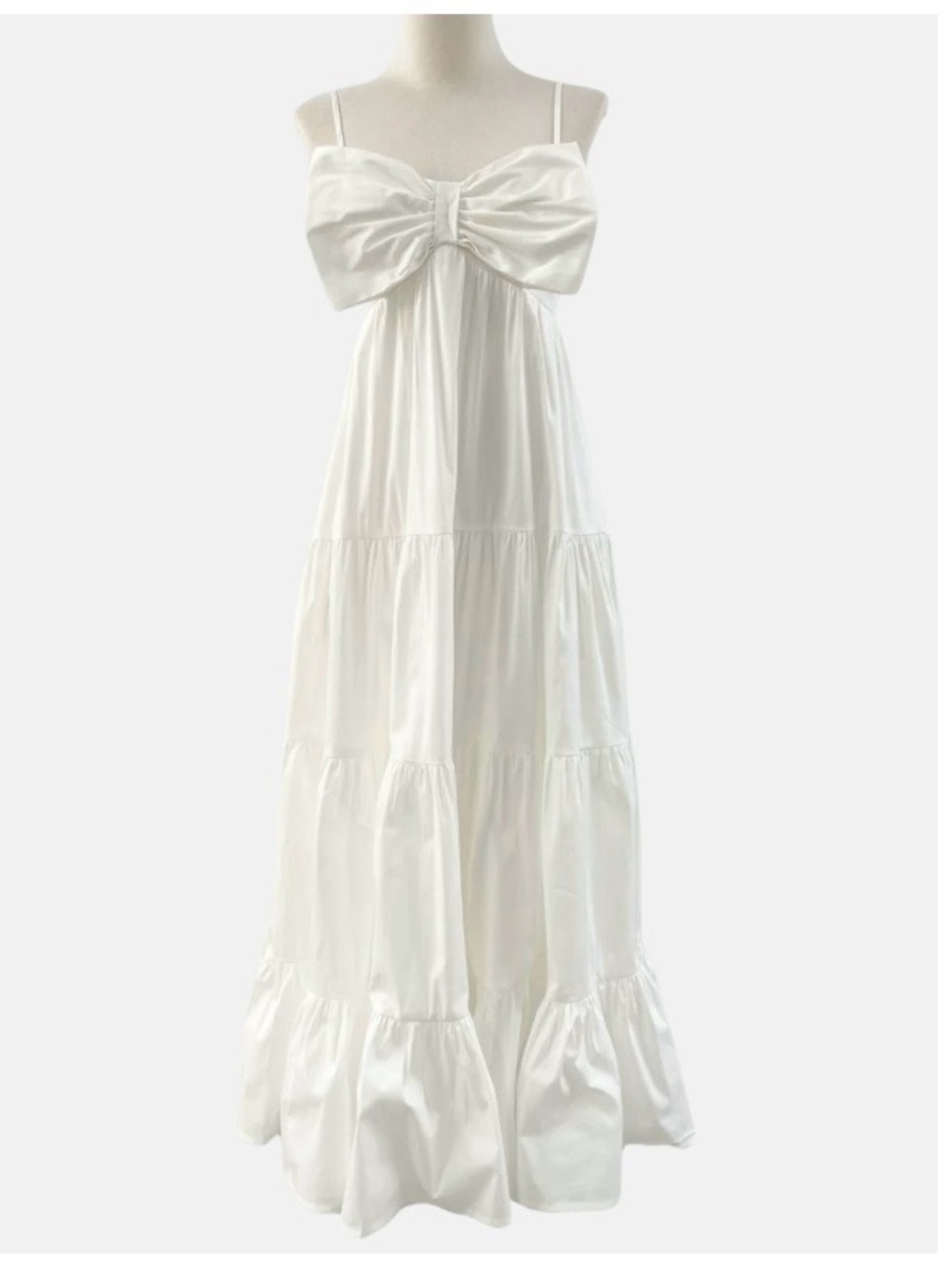 Reset White Smocked Maxi Dress size Small NWT